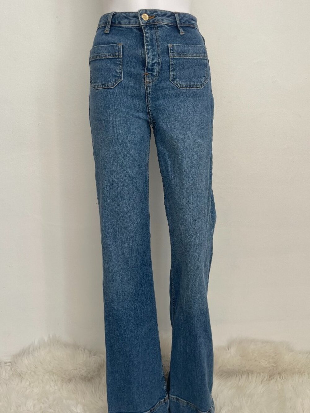 ZARA High Waist Flare Boot Cut Jean